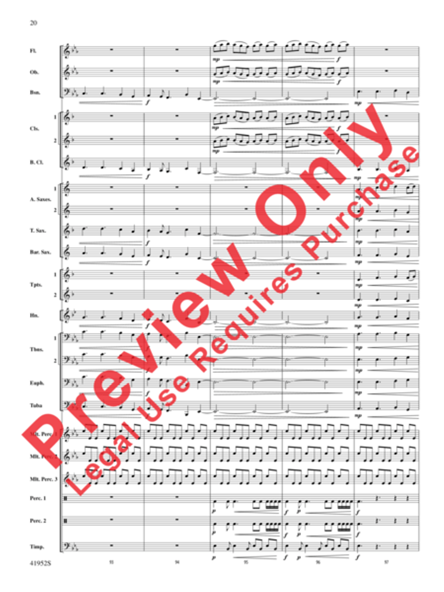 Furaha! Furaha! Concert Band scores gallery preview page 20