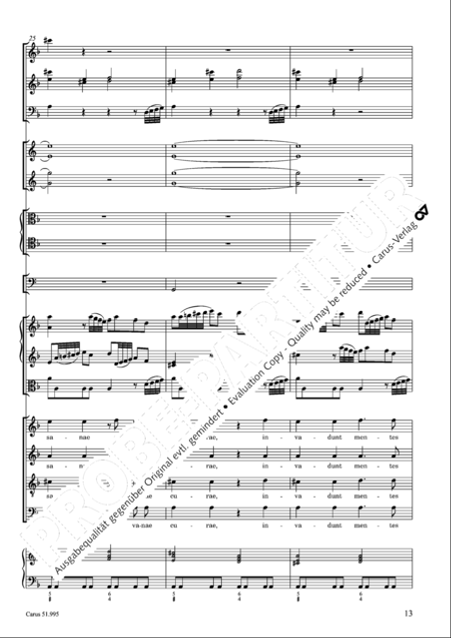 Insanae et vanae curae 4-Part scores gallery preview page 14