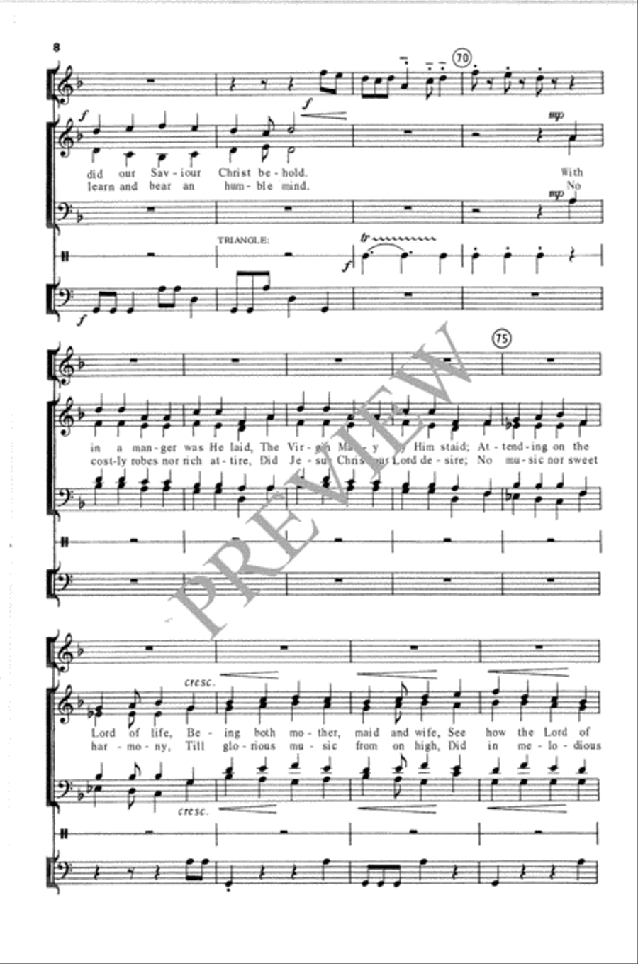 Let All That Are to Mirth Inclined 4-Part scores gallery preview page 9
