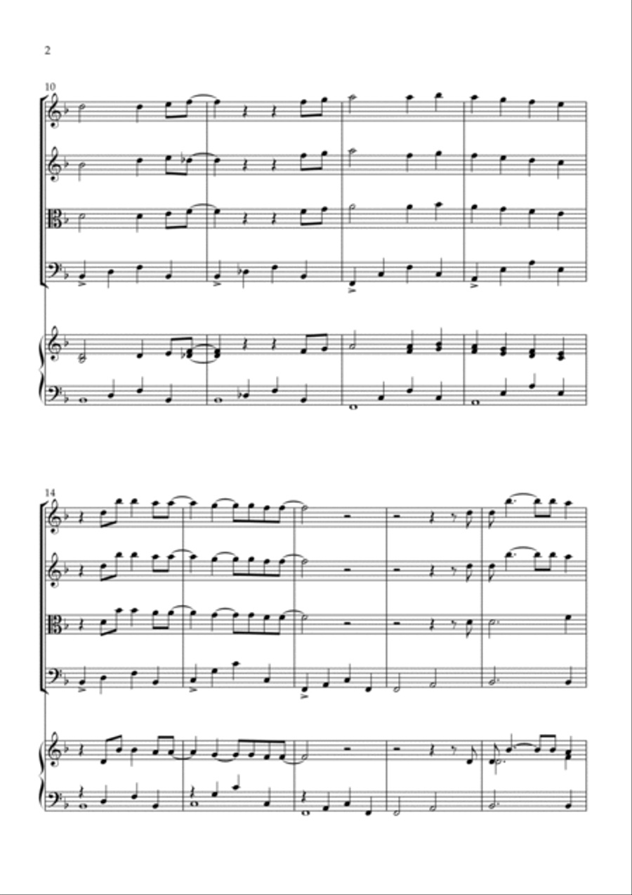 Slipping Through My Fingers String Quartet scores gallery preview page 2