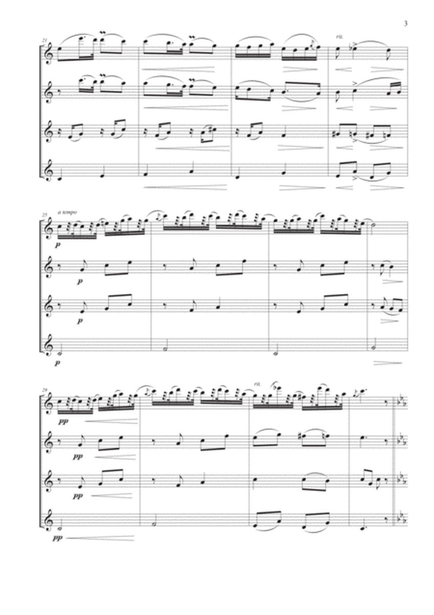 Humoresque No. 7 for Flute Quartet image number null