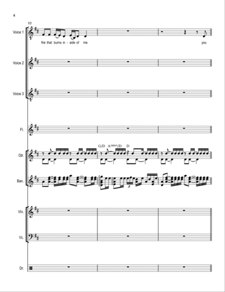 Back Against The Wall Large Ensemble scores gallery preview page 4