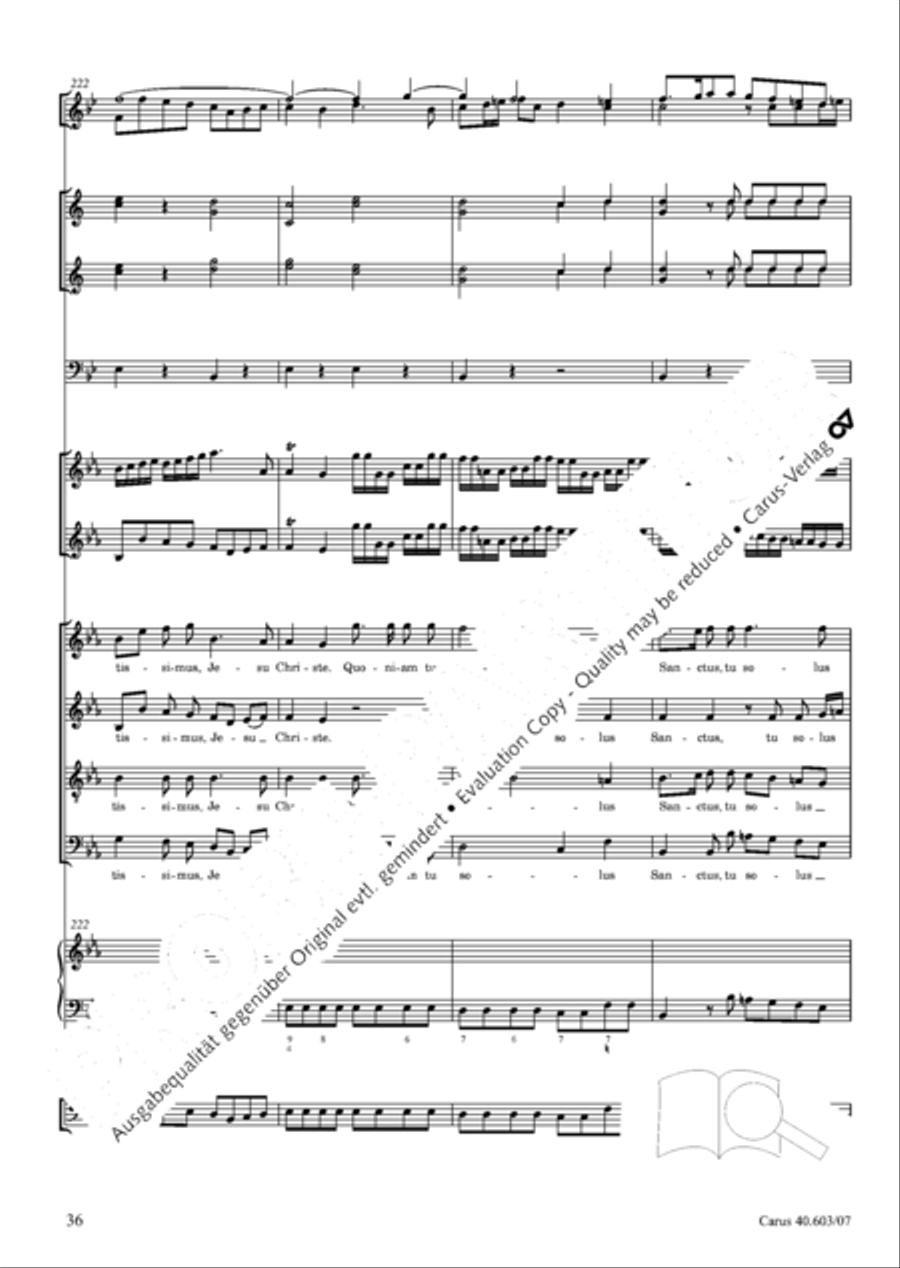 Grosse Orgelsolomesse in Es 4-Part scores gallery preview page 49