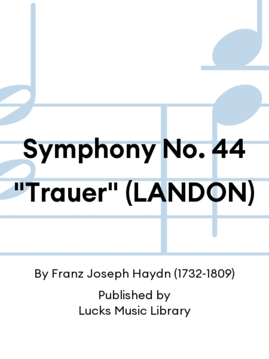 Symphony No. 44 "Trauer" (LANDON)