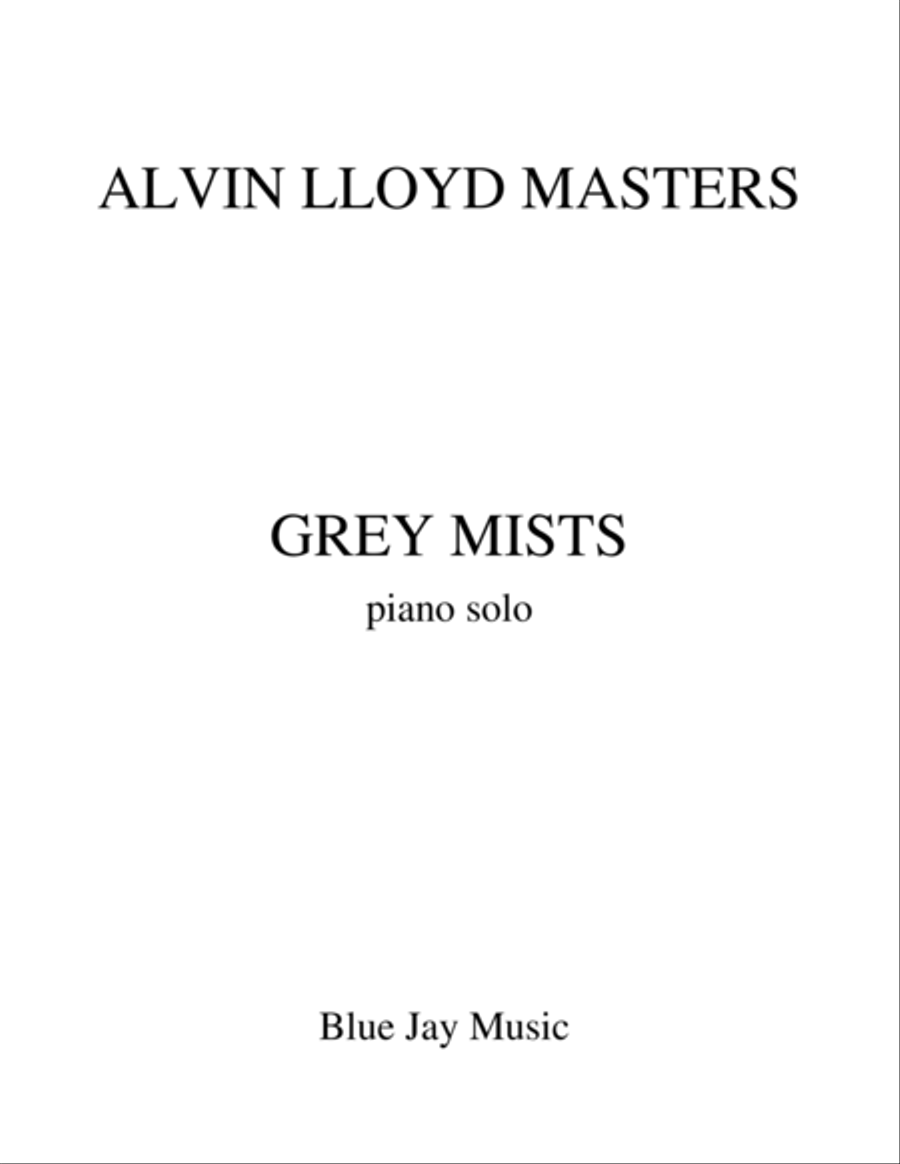 GREY MISTS Piano Solo scores gallery preview page 1