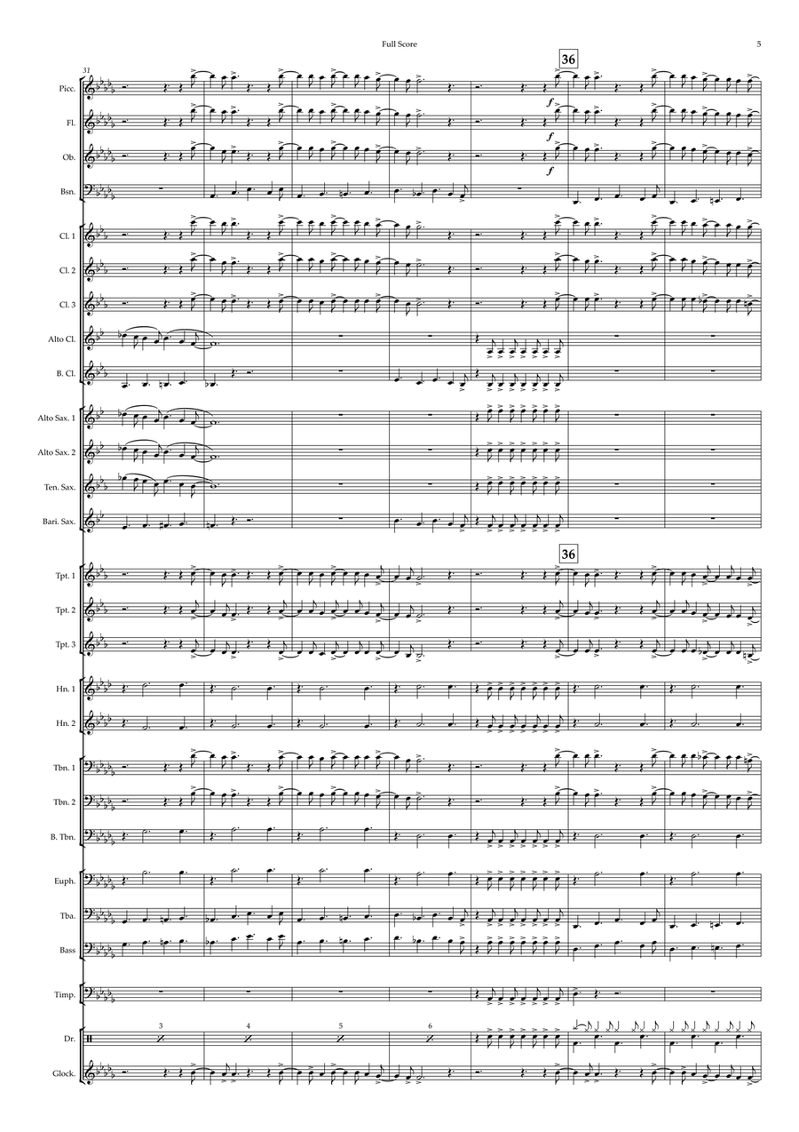 Waterloo Concert Band scores gallery preview page 5