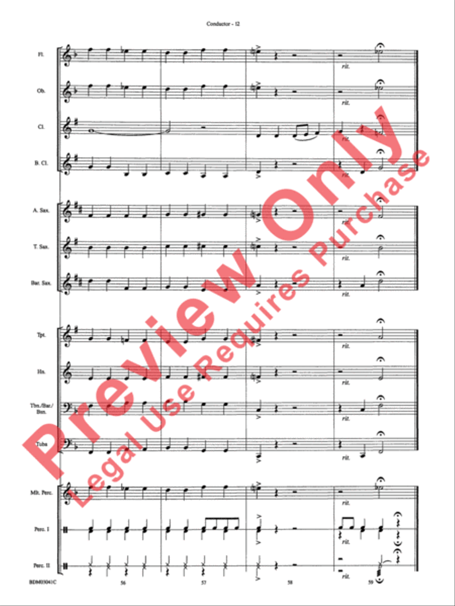 Clarinet Cookin' Clarinet Cookin' Concert Band scores gallery preview page 15