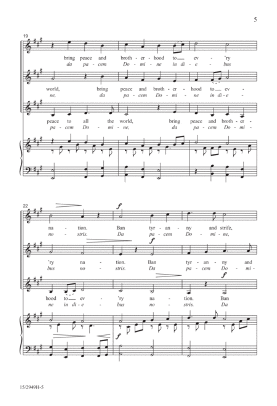 Bring Us Peace Bring Us Peace SSA scores gallery preview page 5