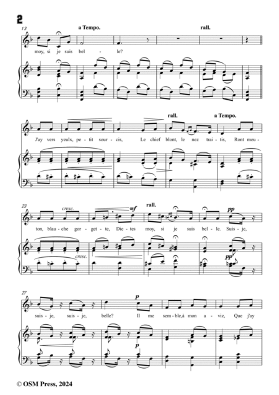 B. Godard-Suis-je belle?in F Major,Op.24 No.1 Voice scores gallery preview page 4