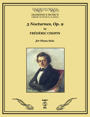 Book cover for 3 Nocturnes, Op. 9 - Chopin - Piano Solo
