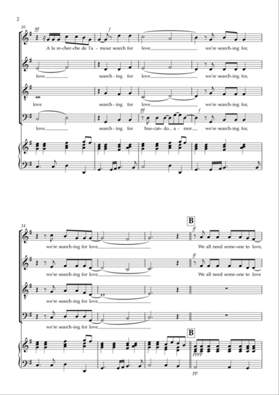 Searching For Love Searching For Love 4-Part scores gallery preview page 2