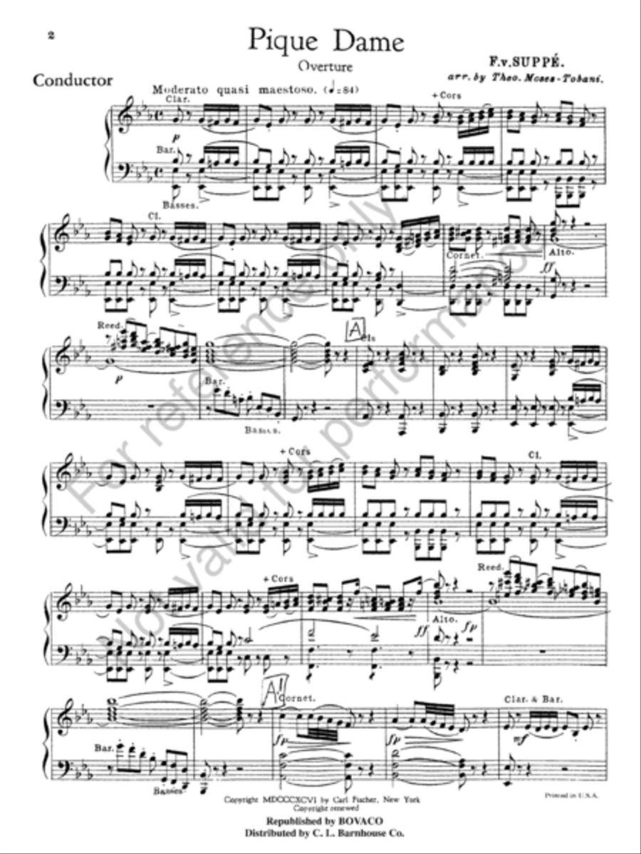 Pique Dame Concert Band scores gallery preview page 4