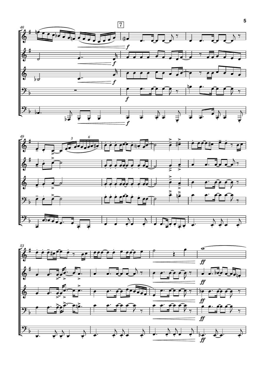 Macarthur Park Brass Quintet scores gallery preview page 5