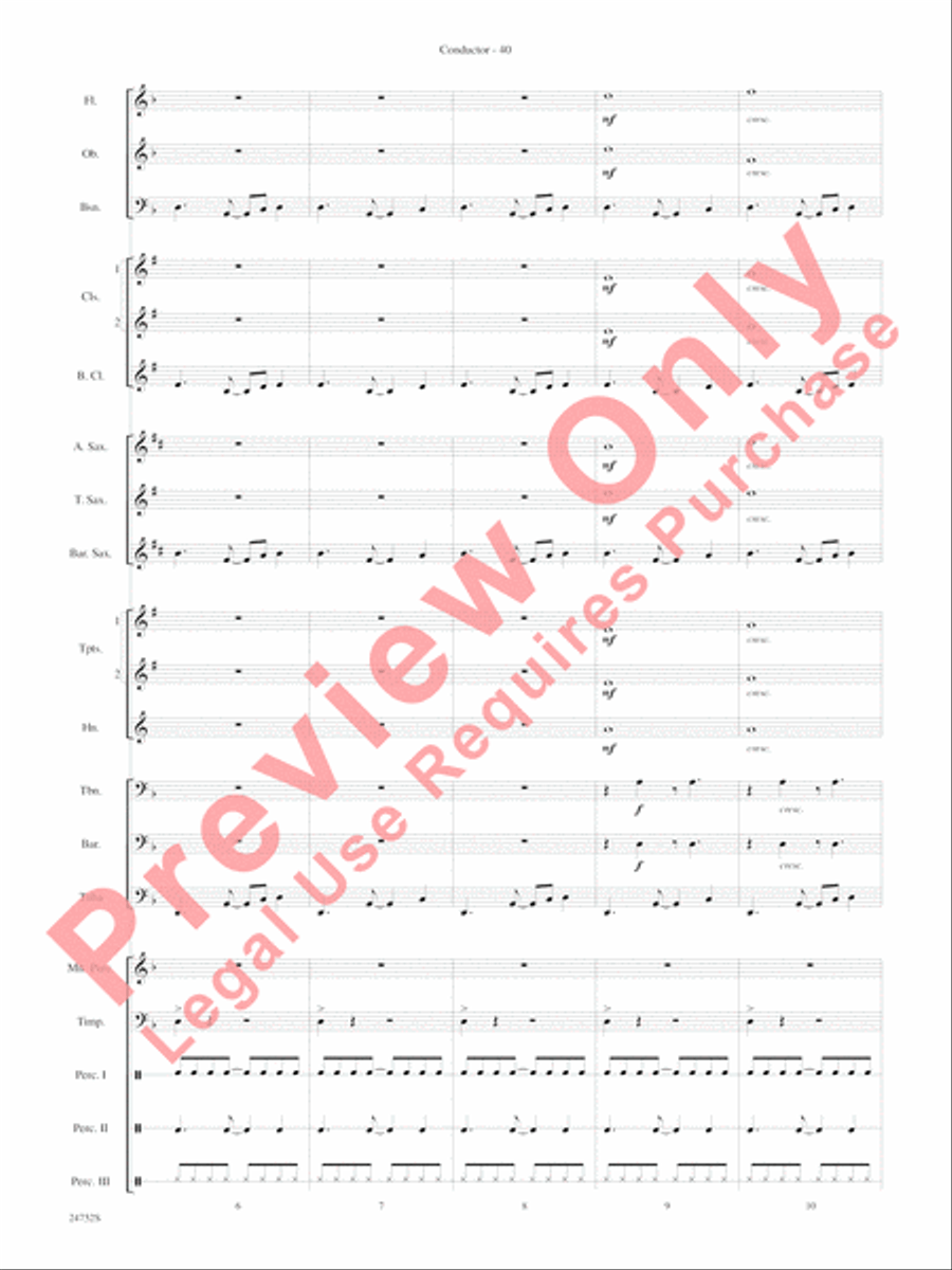 Charlie and the Chocolate Factory, Suite from Concert Band scores gallery preview page 43