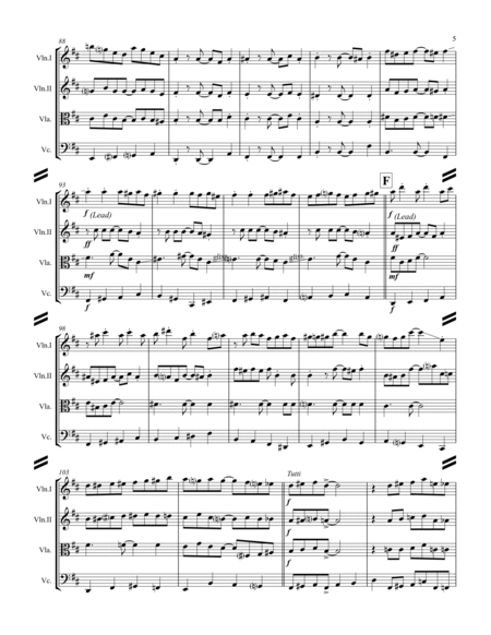 Charleston (for String Quartet) image number null