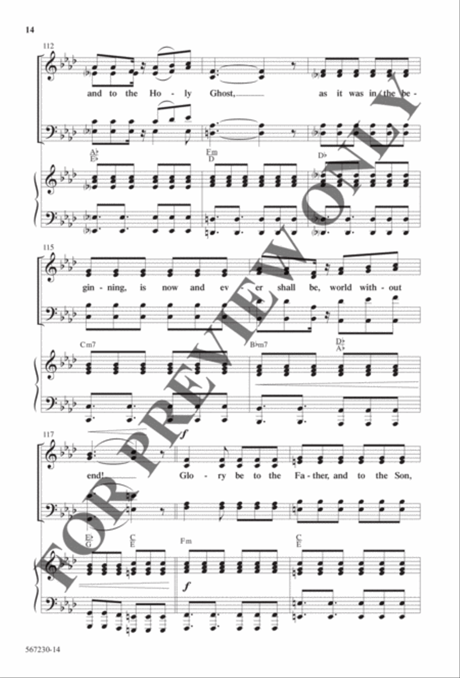 Gloria (Our Savior Found Us) - Anthem Choir scores gallery preview page 13