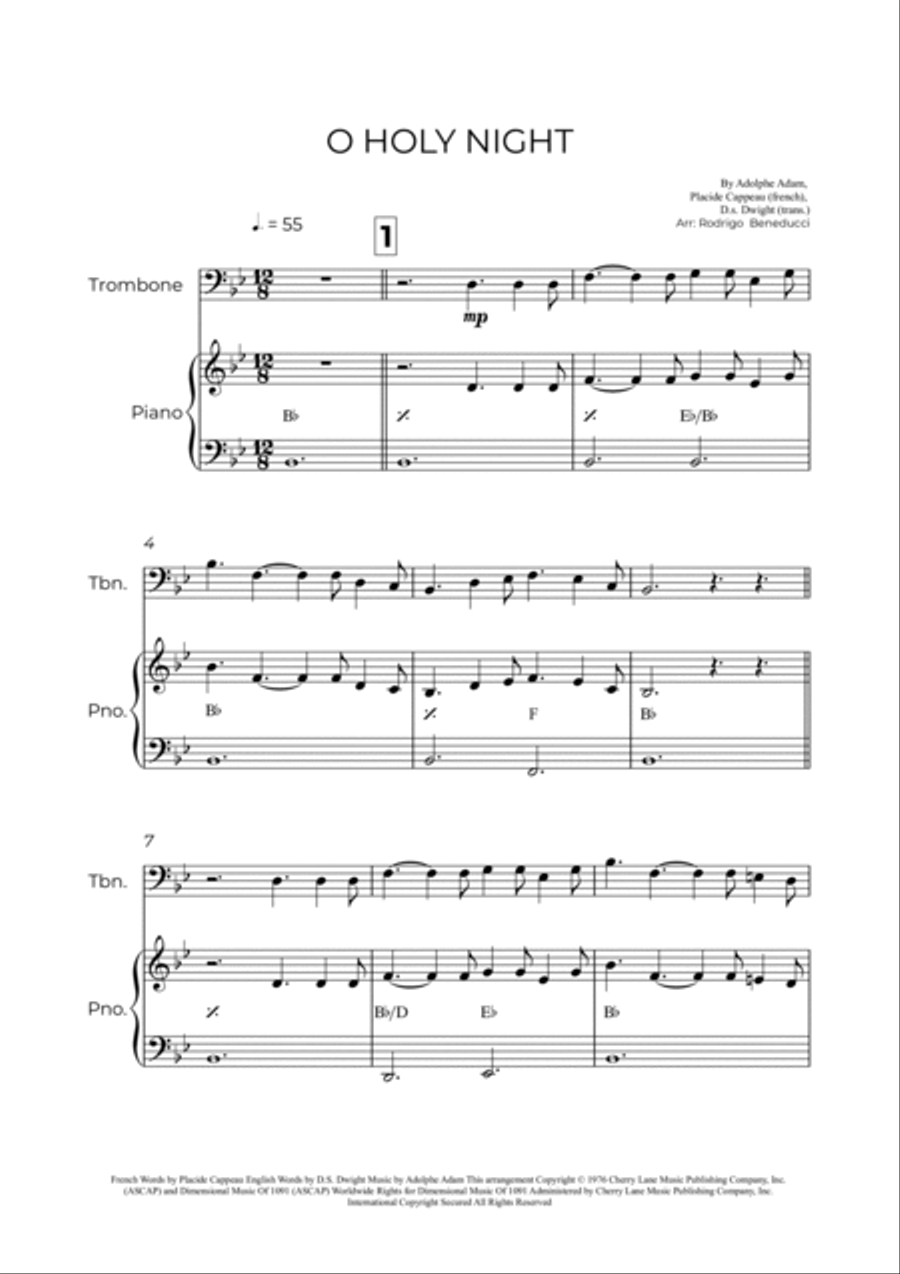 O Holy Night Easy Piano scores gallery preview page 2