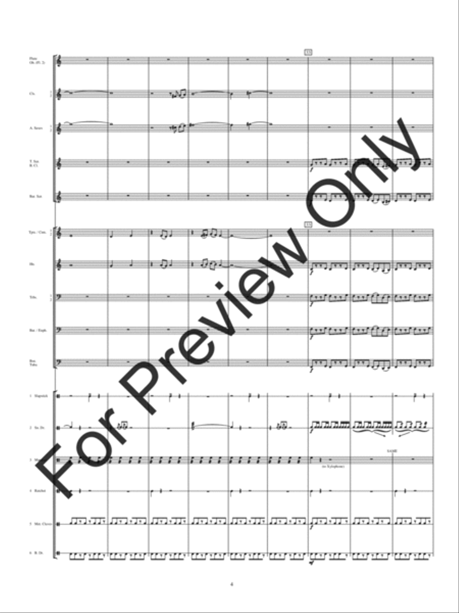 Electricity (Score) Concert Band scores gallery preview page 7