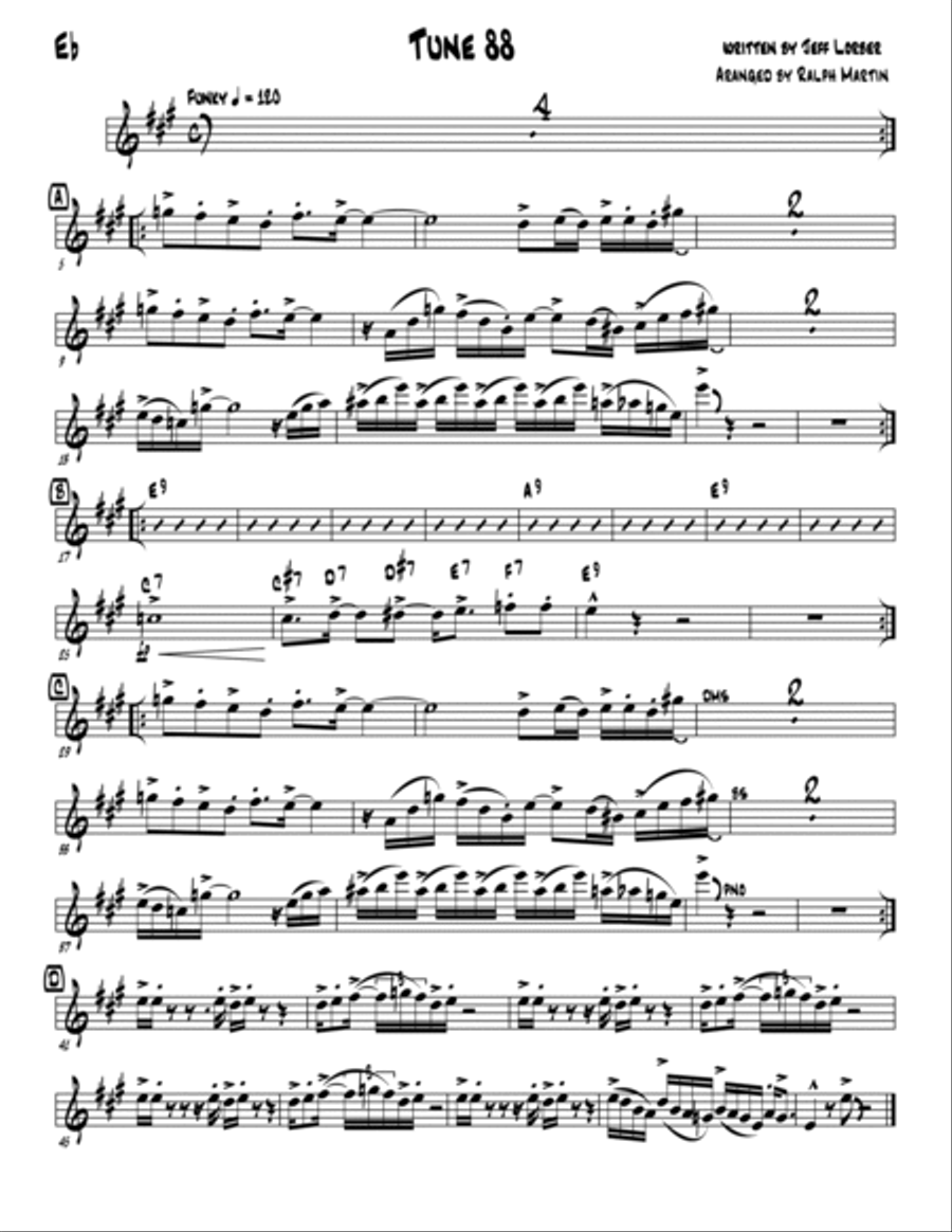 Tune 88 Jazz Ensemble scores gallery preview page 3