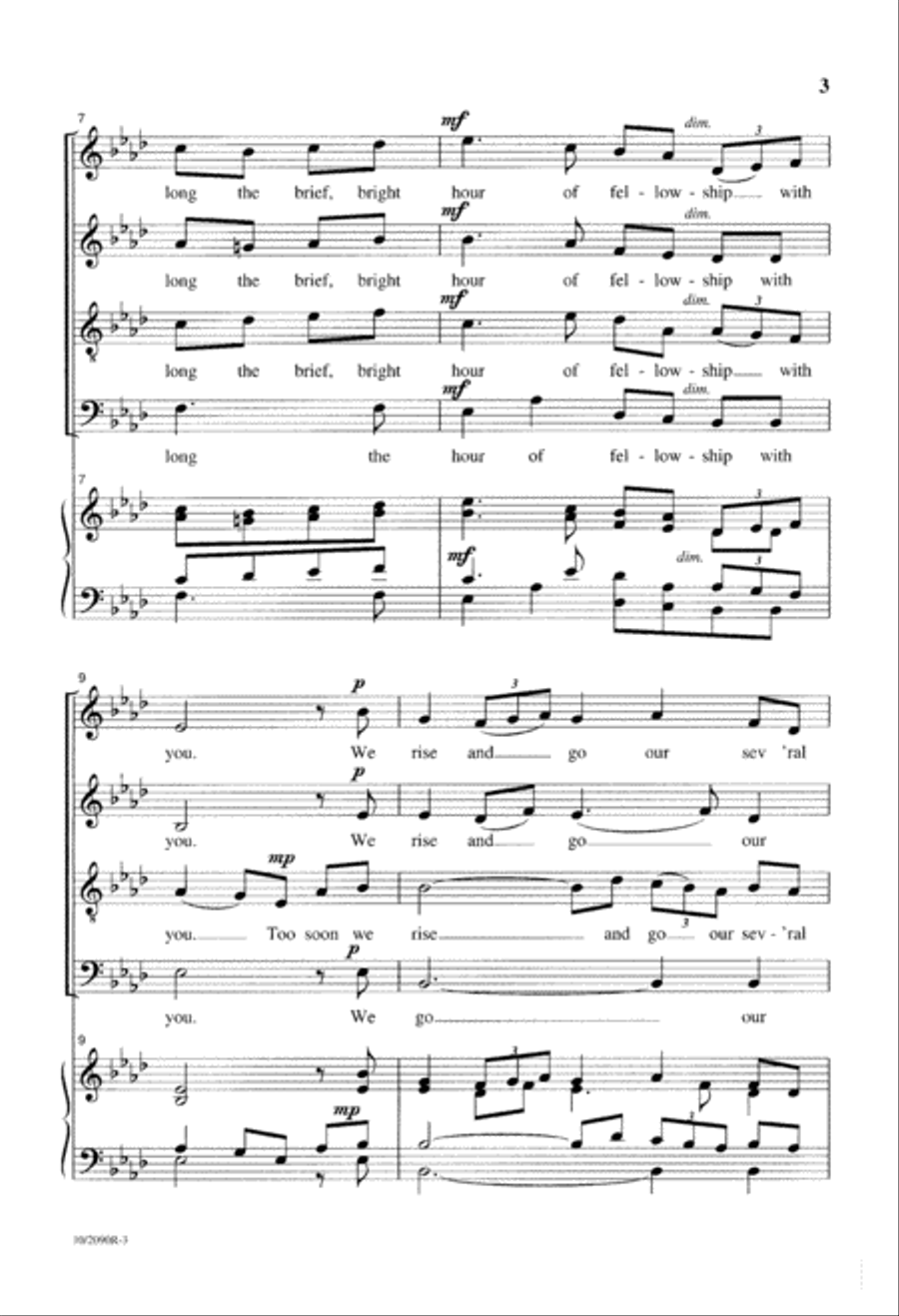 The Hour of Banquet and Song Divisi scores gallery preview page 3