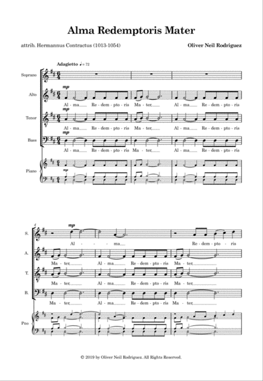 Alma Redemptoris Mater (from 