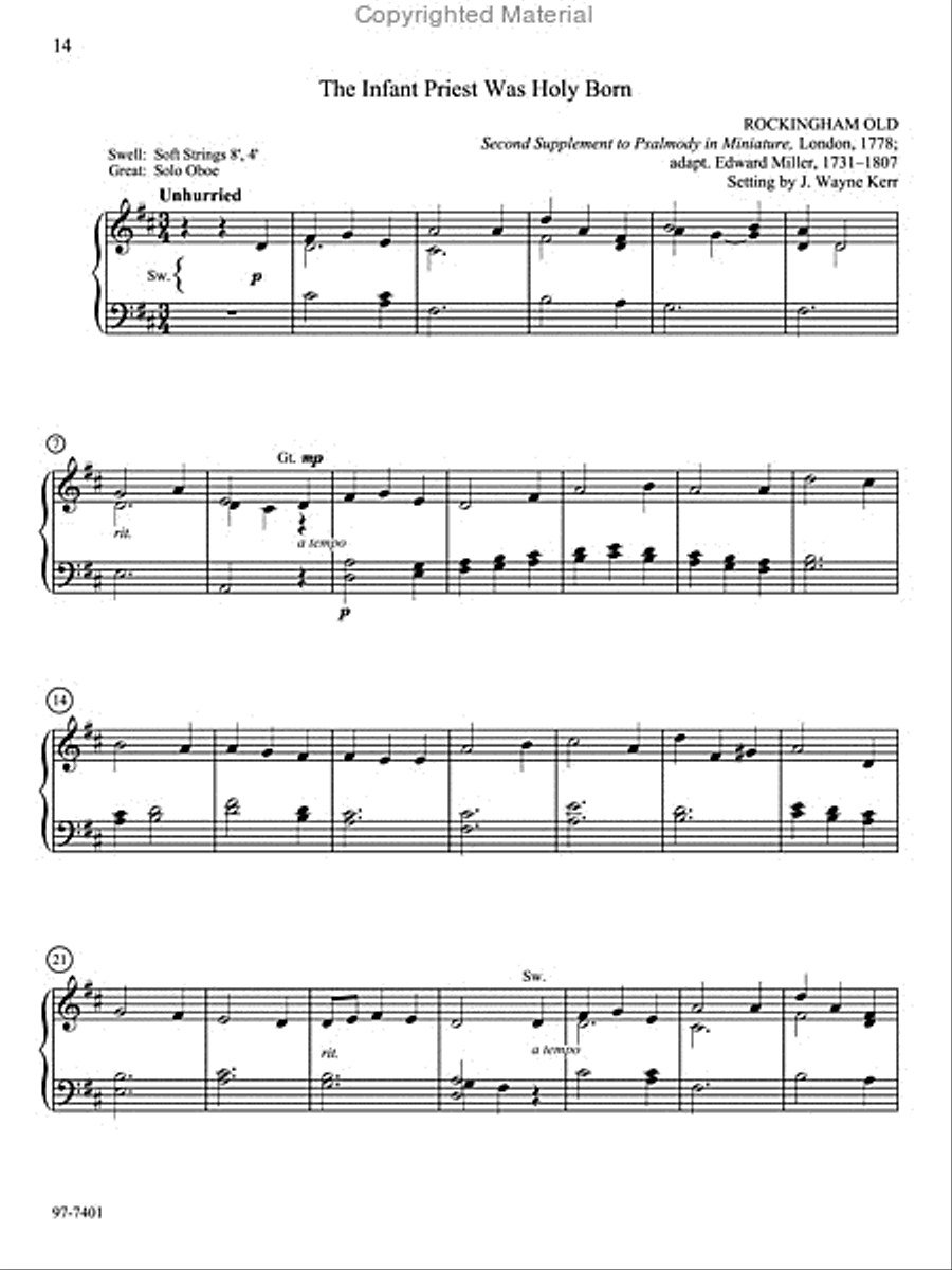 This Wondrous Mystery: Ten Preludes on Communion Hymns for Manuals Organ scores gallery preview page 12