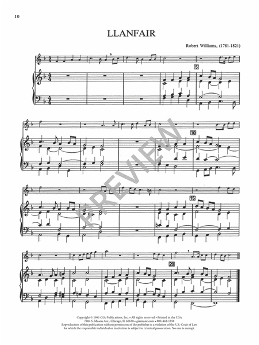Eight Chorale Preludes for Treble Instrument and Organ Organ scores gallery preview page 11