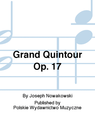 Book cover for Grand Quintour Op. 17