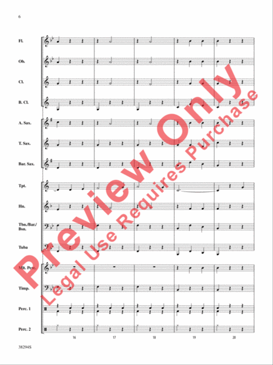Carnival of Venice Concert Band scores gallery preview page 7