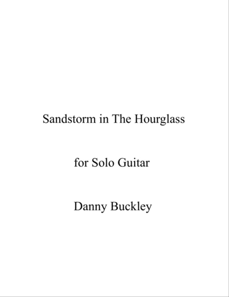 Sandstorm in The Hourglass Classical Guitar scores gallery preview page 1