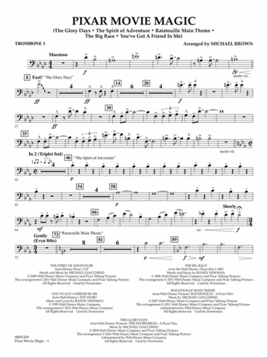 Pixar Movie Magic Pixar Movie Magic Concert Band scores gallery preview page 8