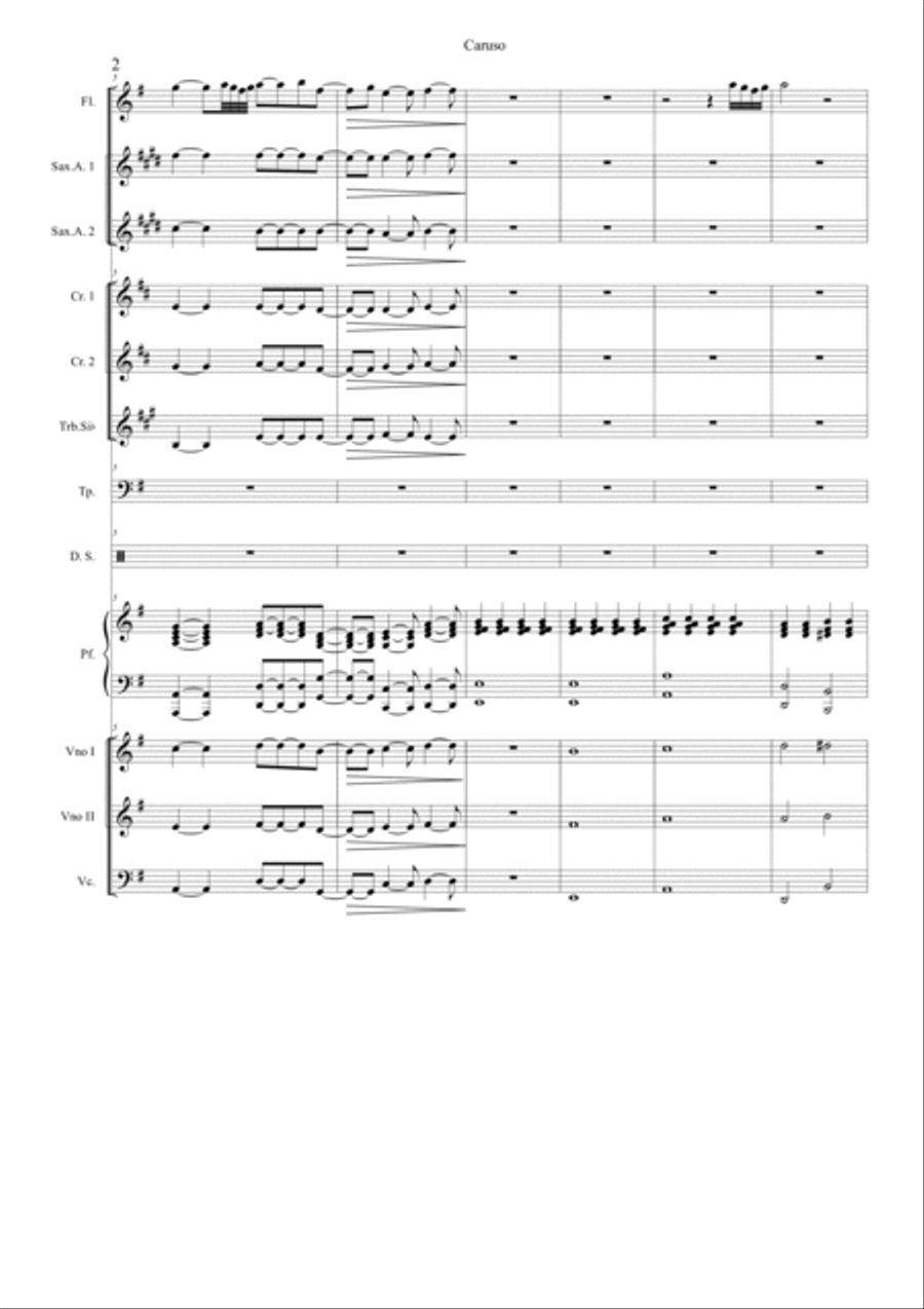 Caruso Caruso Flute scores gallery preview page 2