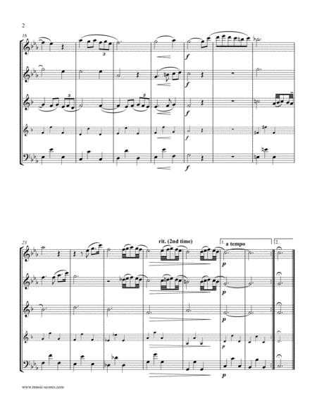 Albinoni Adagio - Flute, Oboe, Clarinet, and Bass Clarinet or Bassoon image number null