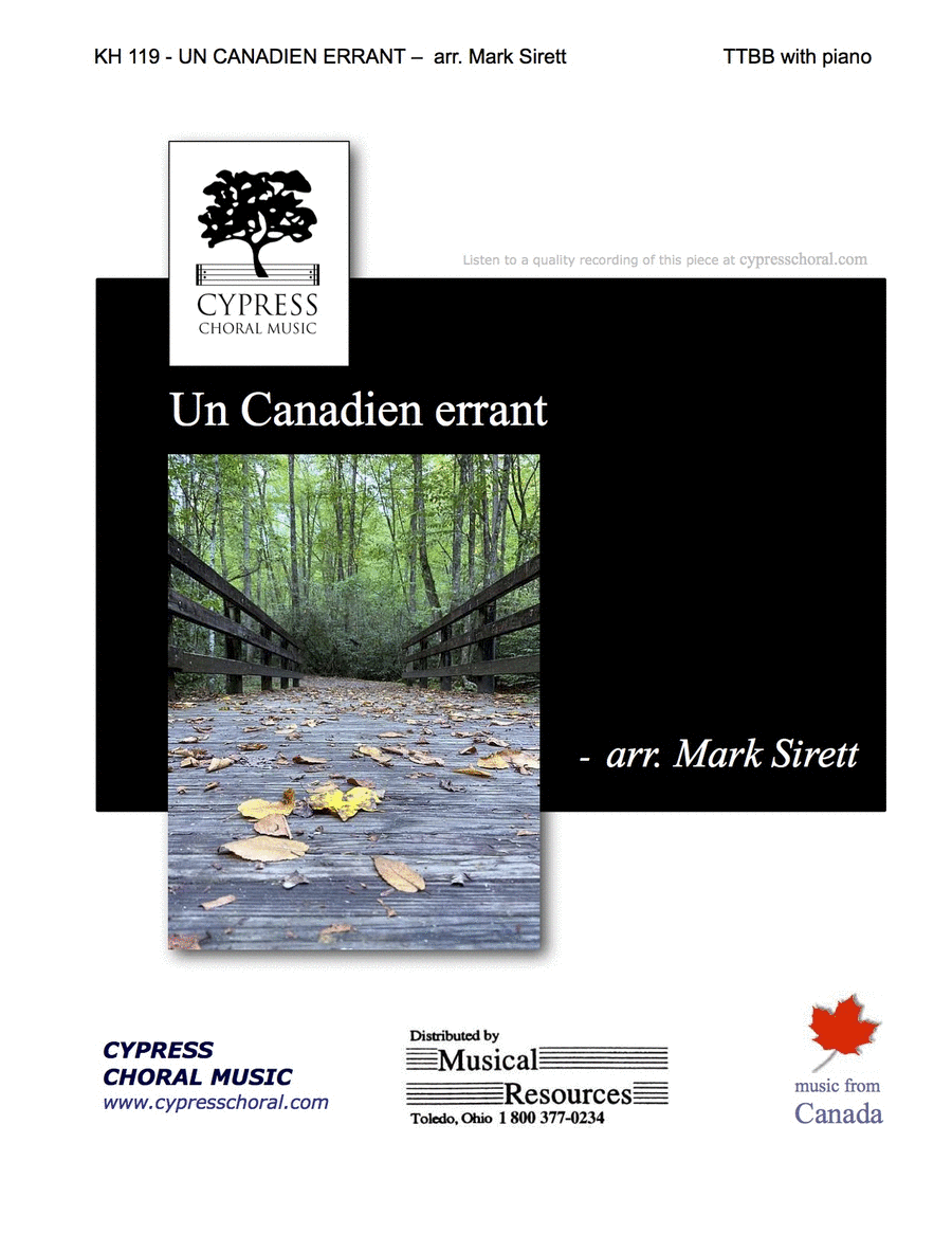 Un Canadien Errant Ttbb TTBB scores gallery preview page 1