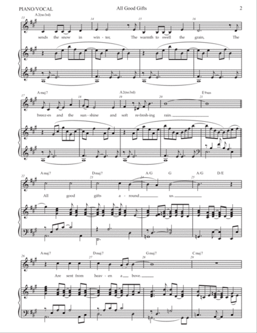 All Good Gifts Voice scores gallery preview page 4