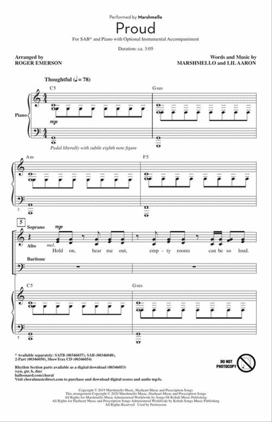 Proud 3-Part scores gallery preview page 3