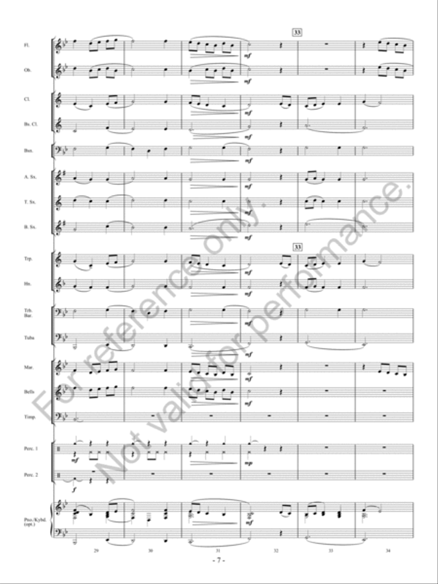 Forever Flying Concert Band scores gallery preview page 8
