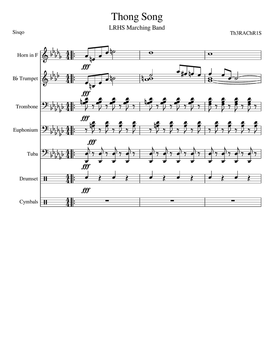Thong Song Thong Song Small Ensemble scores gallery preview page 1
