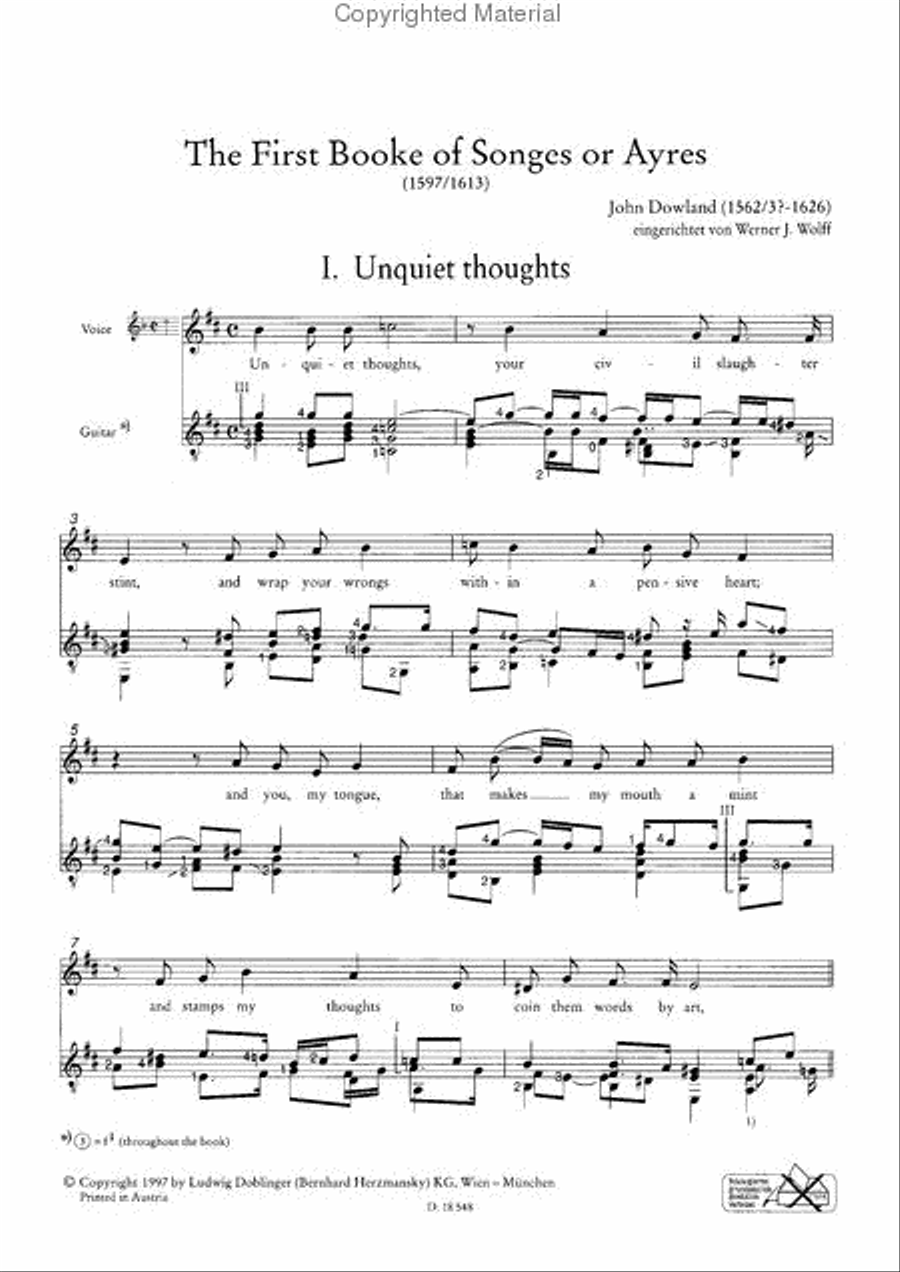 The First Books of Songs (Complete Lute Songs I) Lute scores gallery preview page 3