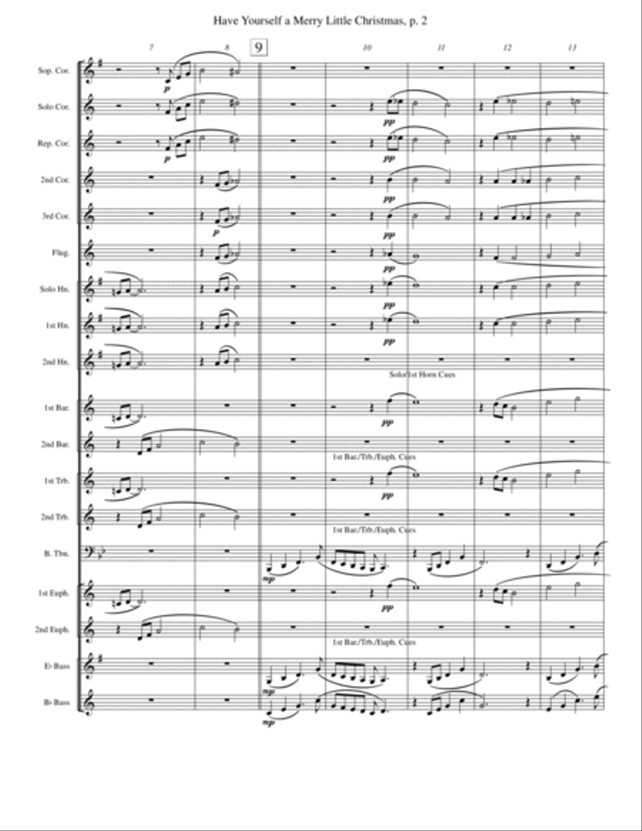 Have Yourself A Merry Little Christmas from MEET ME IN ST. LOUIS Brass Band scores gallery preview page 2