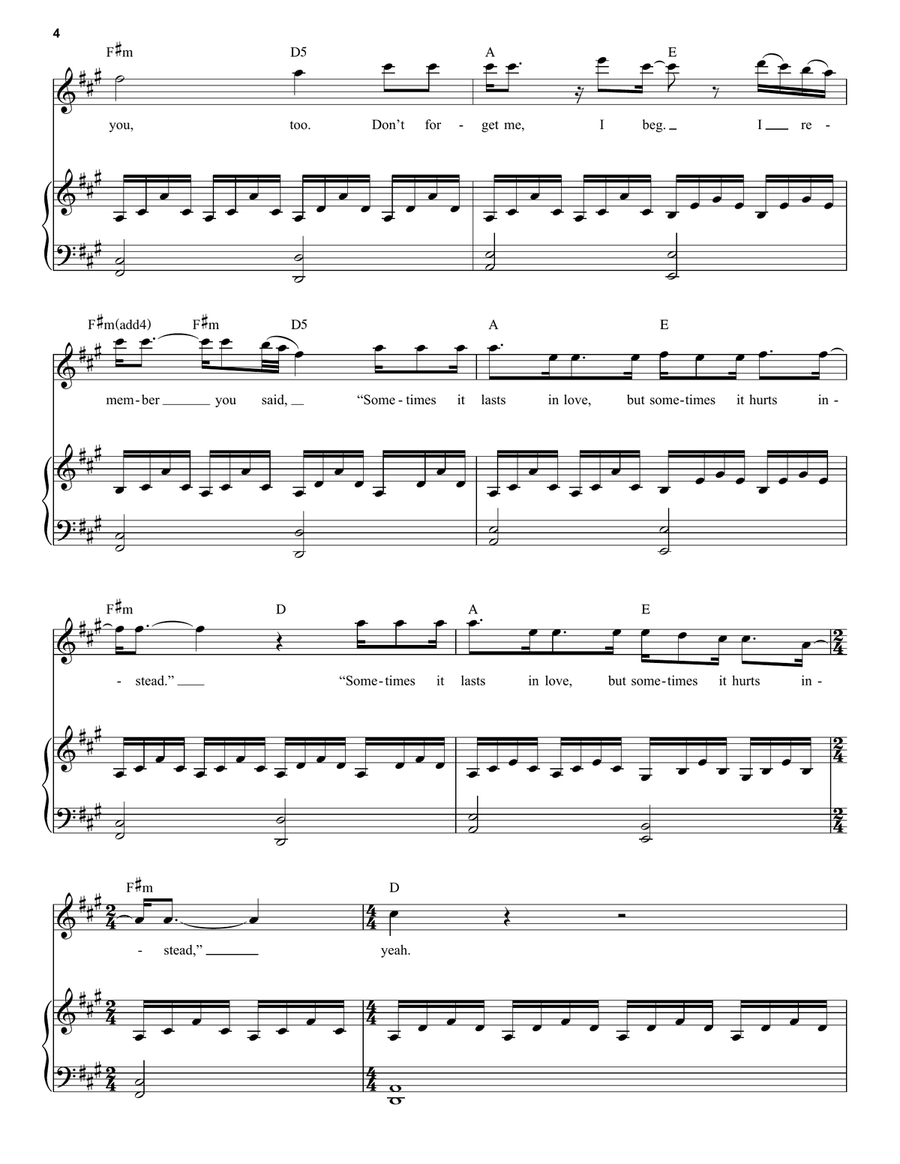 Someone Like You Someone Like You Voice scores gallery preview page 4