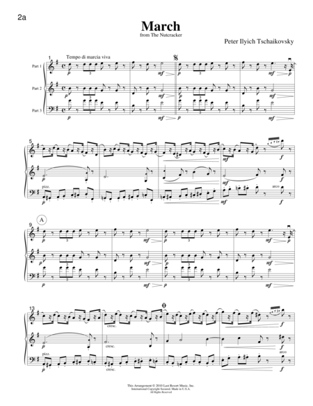 Music for Three, Christmas - Score