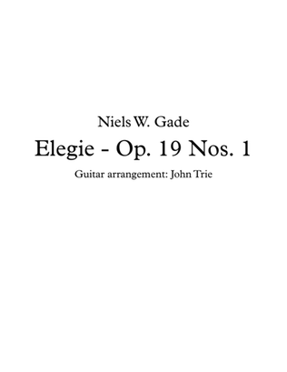 Elegie - Op. 19 Nos. 1 - tab