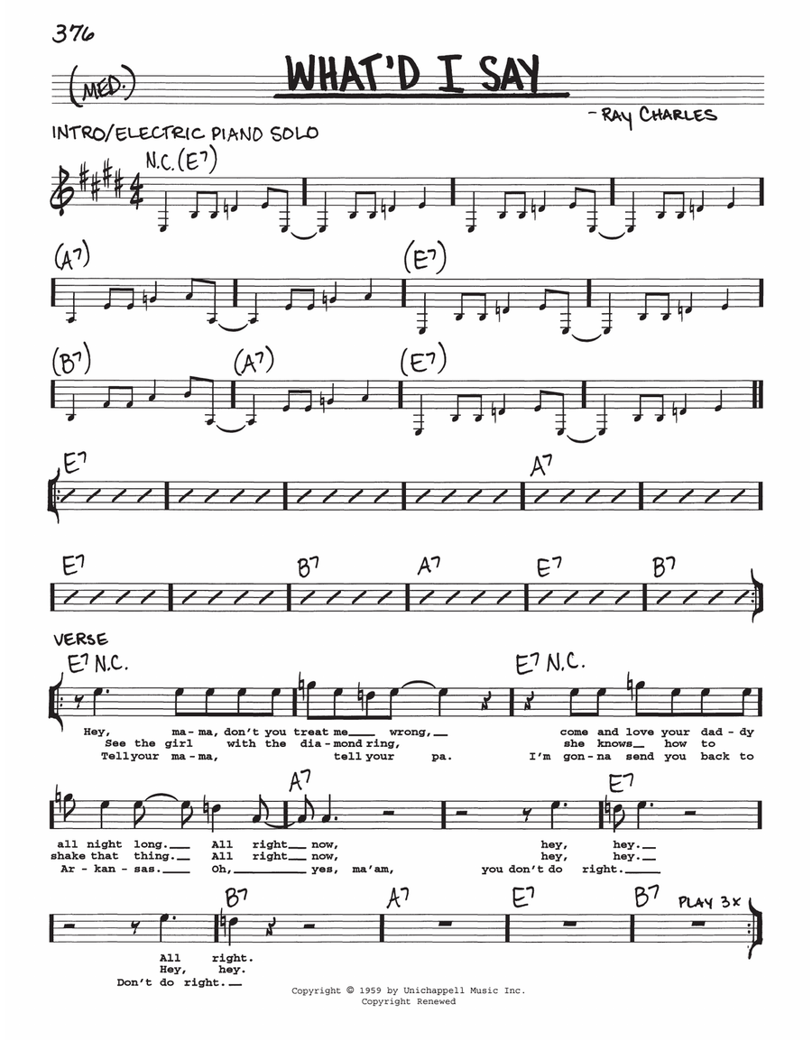 What'd I Say Voice scores gallery preview page 1