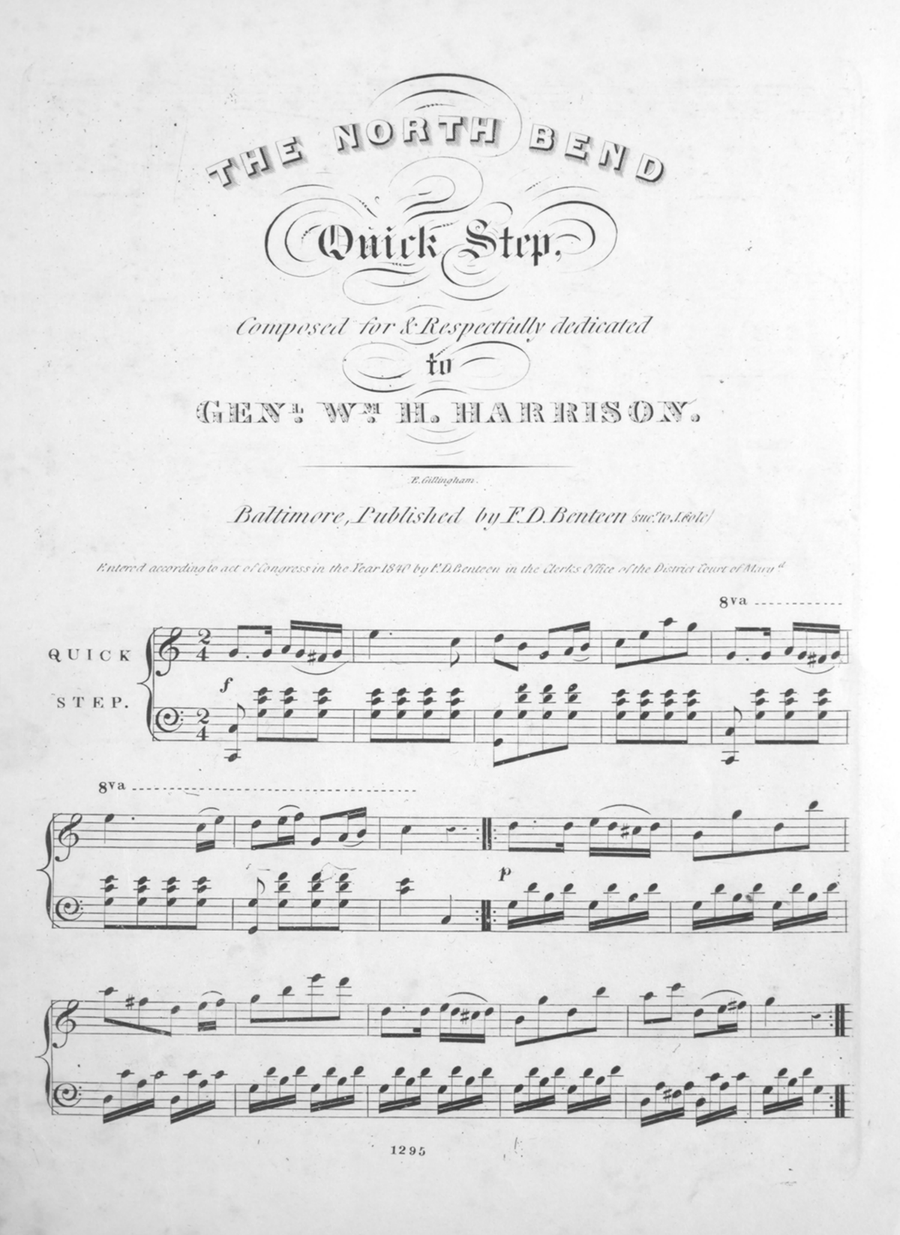 The North Bend Quick Step Piano Solo - Digital Sheet Music