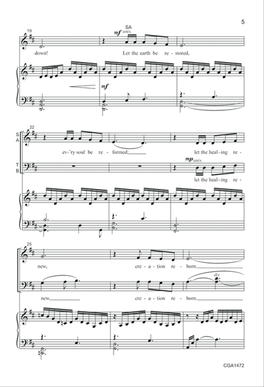 Roll Down, Justice! 4-Part scores gallery preview page 5