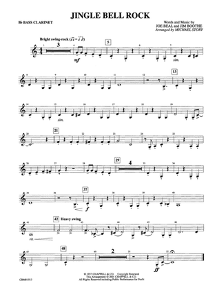 Jingle Bell Rock: B-flat Bass Clarinet