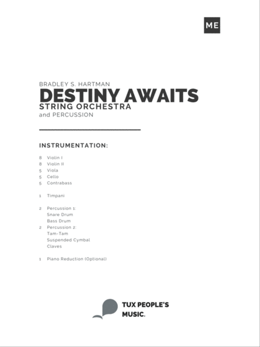 Destiny Awaits Destiny Awaits String Orchestra scores gallery preview page 2