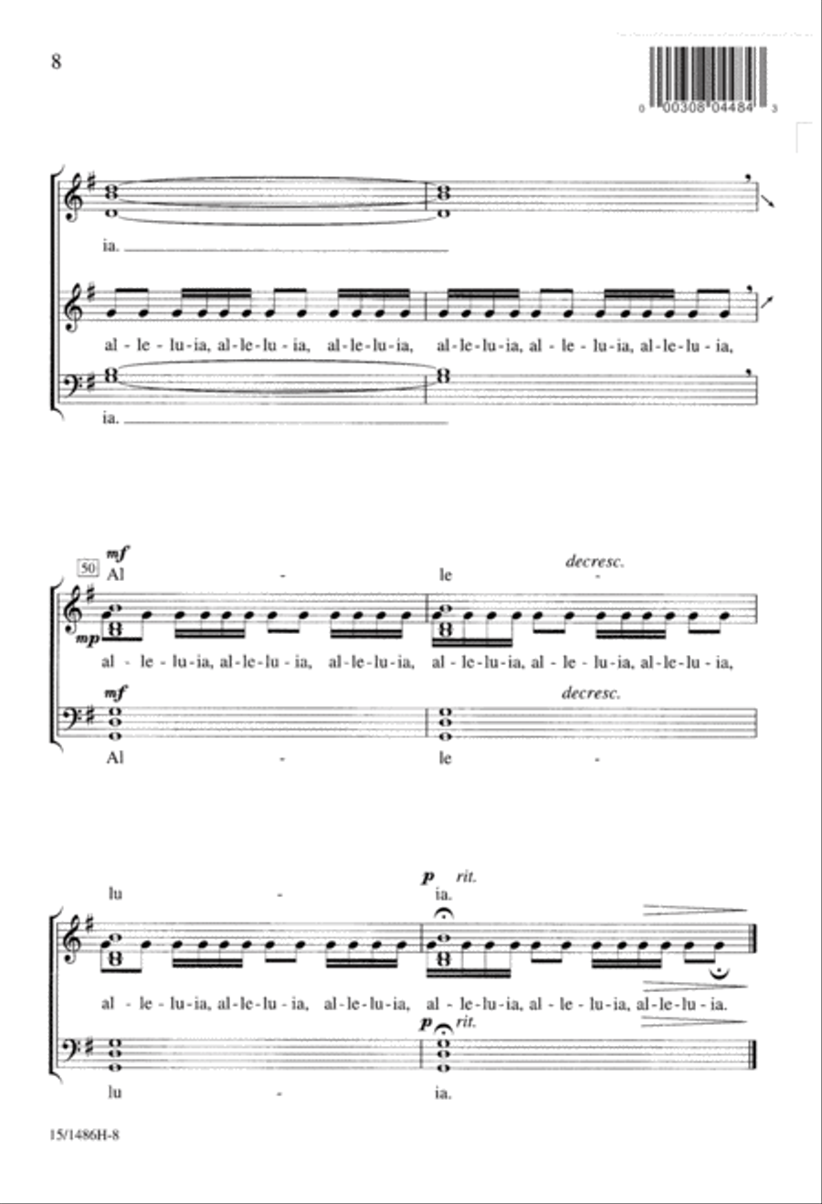 Alleluia 4-Part scores gallery preview page 8