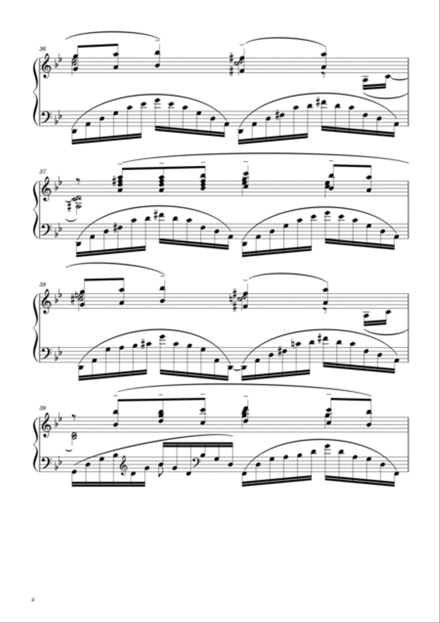 Prelude Opus 23 No. 5 in G Minor Piano Solo scores gallery preview page 4